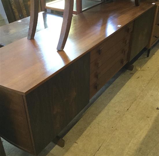 Rosewood & teak modern sideboard